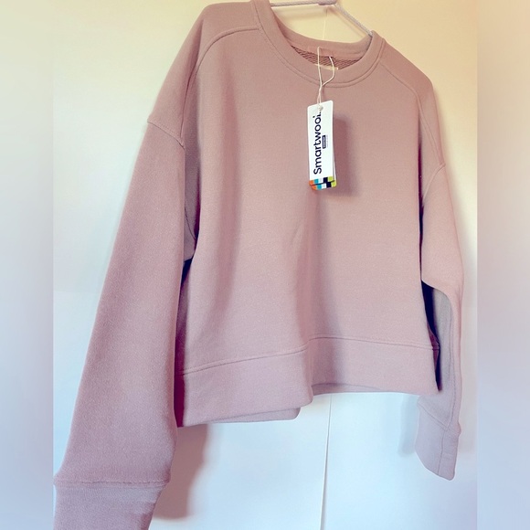SmartWool Recycled Terry Cropped Sweatshirt - Merino Wool - Picture 5 of 8
